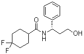 4,4-二氟-N-((1S)-3-羟基-1-苯基丙基)环己烷甲酰胺分子结构 (CAS 376348-77-5)