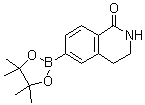 结构式 CAS# 376584-30-4, 6-(4,4,5,5-四甲基-1,3,2-二氧杂环戊硼烷-2-基)-3,4-二氢异喹啉-1(2H)-酮
