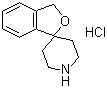 结构式 CAS# 37663-44-8, 3H-螺[异苯并呋喃-1,4'-哌啶]盐酸盐