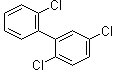 structure of CAS# 37680-65-2, 2,2',5-Trichloro-1,1'-biphenyl;2,2',5-Trichlorobiphenyl; 2,2',5'-Trichlorobiphenyl; 2,5,2'-Trichlorobiphenyl; CB 18; CB 18 (chlorocarbon); PCB 18