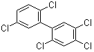 structure of CAS# 37680-73-2, 2,2',4,5,5'-Pentachloro-1,1'-biphenyl;2,2',4,5,5'-Pentachlorobiphenyl; 2,2',4',5,5'-Pentachlorobiphenyl; 2,4,5,2',5'-Pentachlorobiphenyl; 2,5,2',4',5'-Pentachlorobiphenyl; CB 101; K 101; PCB 101
