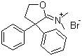 3,3-Diphenyltetrahydrofuran-2-ylidene(dimethyl)ammonium bromide molecular structure (CAS 37743-18-3)