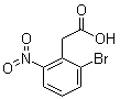 structure of CAS# 37777-74-5, 2-Bromo-6-nitrophenylacetic acid;6-Bromo-2-nitrophenylacetic acid