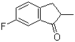 结构式 CAS# 37794-19-7, 6-氟-2-甲基-1-茚酮; 2-甲基-6-氟-1-茚酮