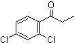 structure of CAS# 37885-41-9, 2',4'-Dichloropropiophenone;1-(2,4-Dichlorophenyl)-1-propanone