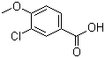 structure of CAS# 37908-96-6, 3-Chloro-4-methoxybenzoic acid