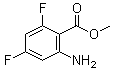 Methyl 2-amino-4,6-difluorobenzoate molecular structure (CAS 379228-57-6)