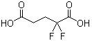 structure of CAS# 380-86-9, 2,2-Difluoropentanedioic acid;2,2-Difluoroglutaric acid