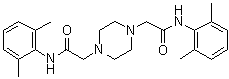 N,N'-Bis(2,6-dimethylphenyl)-1,4-piperazinediacetamide molecular structure (CAS 380204-72-8)