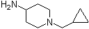 1-(Cyclopropylmethyl)-4-piperidinamine molecular structure (CAS 380424-59-9)
