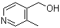 3-Methyl-4-pyridinemethanol molecular structure (CAS 38070-73-4)