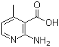 2-Amino-4-methylpyridine-3-carboxylic acid molecular structure (CAS 38076-82-3)
