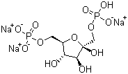 D-Fructose 1,6-bisphosphate trisodium salt molecular structure (CAS 38099-82-0)