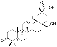 28-Hydroxy-3-oxoolean-12-en-29-oic acid molecular structure (CAS 381691-22-1)