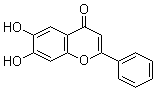 结构式 CAS# 38183-04-9, 6,7-二羟基黄酮