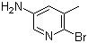 5-Amino-2-bromo-3-methylpyridine molecular structure (CAS 38186-83-3)