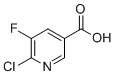 结构式 CAS# 38186-86-6, 6-氯-5-氟烟酸