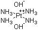 structure of CAS# 38201-97-7, Tetraammineplatinum dihydroxide;Tetraamminedihydroxyplatinum(II)