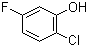 2-氯-5-氟苯酚分子结构 (CAS 3827-49-4)