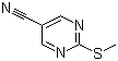 2-(Methylthio)pyrimidine-5-carbonitrile molecular structure (CAS 38275-43-3)