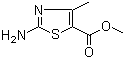 结构式 CAS# 3829-80-9, 2-氨基-4-甲基噻唑-5-甲酸甲酯