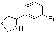 2-(3-Bromophenyl)pyrrolidine molecular structure (CAS 383127-79-5)