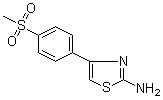 structure of CAS# 383131-95-1, 4-[4-(Methylsulfonyl)phenyl]thiazol-2-amine;[4-(4-Methylsulfonylphenyl)thiazol-2-yl]amine