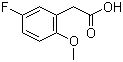 5-氟-2-甲氧基苯乙酸分子结构 (CAS 383134-85-8)