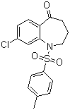 8-Chloro-1,2,3,4-tetrahydro-1-[(4-methylphenyl)sulfonyl]-5H-1-benzazepin-5-one molecular structure (CAS 38314-49-7)