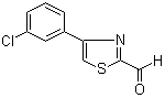 4-(3-Chlorophenyl)-2-thiazolecarboxaldehyde molecular structure (CAS 383142-59-4)