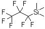 三甲基(七氟丙基)硅烷分子结构 (CAS 3834-42-2)