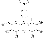 4-Nitrophenyl 2-O-(6-deoxy-alpha-L-galactopyranosyl)-alpha-D-galactopyranoside molecular structure (CAS 383417-46-7)