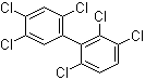 2,2',3,4',5',6-Hexachlorobiphenyl molecular structure (CAS 38380-04-0)