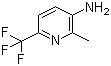 2-Methyl-6-(trifluoromethyl)-3-pyridinamine molecular structure (CAS 383907-17-3)