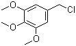 structure of CAS# 3840-30-0, 3,4,5-Trimethoxybenzyl chloride;5-(Chloromethyl)-1,2,3-trimethoxybenzene