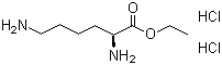 结构式 CAS# 3844-53-9, L-赖氨酸乙酯二盐酸盐