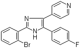 4-[2-(2-Bromophenyl)-5-(4-fluorophenyl)-1H-imidazol-4-yl]pyridine molecular structure (CAS 384820-17-1)