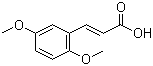 (2E)-3-(2,5-Dimethoxyphenyl)-2-propenoic acid molecular structure (CAS 38489-74-6)