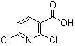 2,6-Dichloronicotinic acid molecular structure (CAS 38496-18-3)