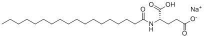 N-(1-oxooctadecyl)-L-Glutamic acid monosodium salt molecular structure (CAS 38517-23-6)