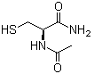 结构式 CAS# 38520-57-9, N-乙酰基-L-半胱氨酰胺