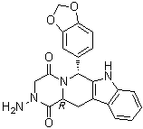 Aminotadalafil molecular structure (CAS 385769-84-6)