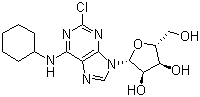 2-Chloro-N-cyclohexyladenosine molecular structure (CAS 38583-85-6)