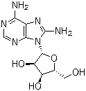 8-氨基腺苷分子结构 (CAS 3868-33-5)