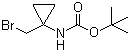tert-Butyl 1-(bromomethyl)cyclopropyl carbamate molecular structure (CAS 387845-49-0)