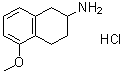 1,2,3,4-四氢-5-甲氧基-2-萘胺盐酸盐分子结构 (CAS 3880-88-4)