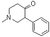 结构式 CAS# 3881-28-5, 1-甲基-3-苯基-4-哌啶酮