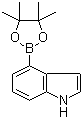 结构式 CAS# 388116-27-6, 4-吲哚硼酸频那醇酯