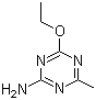 4-乙氧基-6-甲基-1,3,5-三嗪-2-胺分子结构 (CAS 3882-66-4)