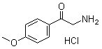 2-Amino-4'-methoxyacetophenone hydrochloride molecular structure (CAS 3883-94-1)